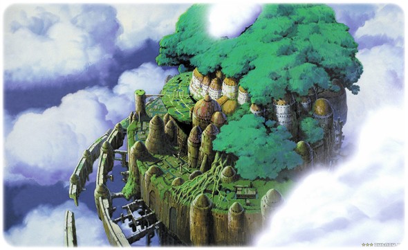 021 Laputa; Castle In The Sky (1986) Laputa Hayao Miyazaki Gökteki Kale Anime
