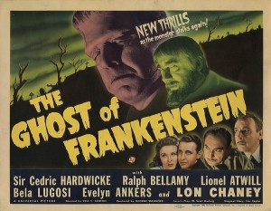 Morris Everett Müzayedesinden Sizin İçin Seçtiklerimiz 13 – Lot 411 Title lobby card for The Ghost of Frankenstein