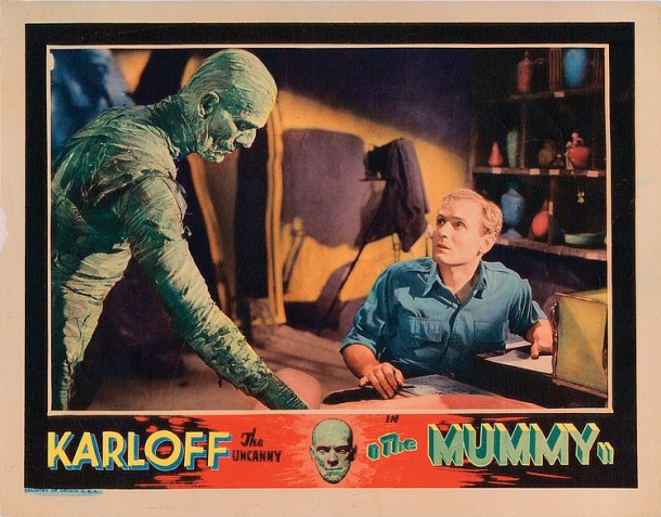 Lot 421 Boris Karloff lobby card for The Mummy