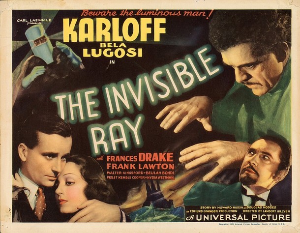 Lot 429 Boris Karloff title-lobby card for The Invisible  Ray