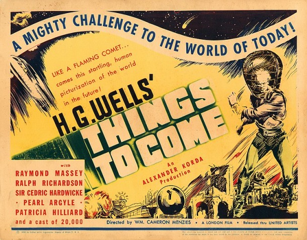 Lot 485 Complete (8) lobby card set for H.G. Wells’  Things to Come.(172 views)