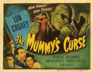 Morris Everett Müzayedesinden Sizin İçin Seçtiklerimiz 41 – Lot 506 5 lobby cards for The Mummy’s Curse.144 views