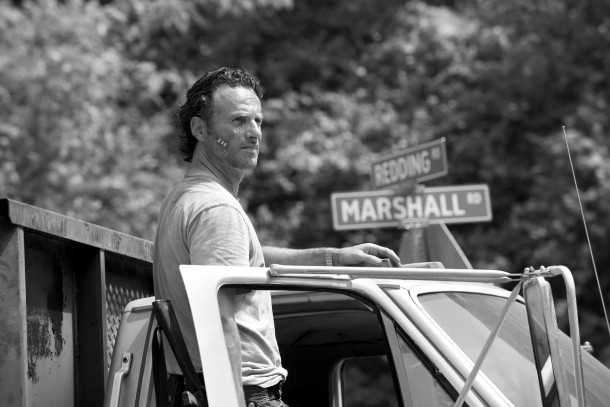 Andrew Lincoln as Rick Grimes - The Walking Dead _ Season 6, Episode 1 - Photo Credit: Gene Page/AMC