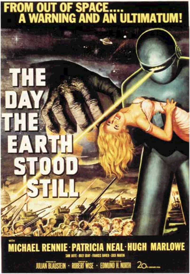 Film Afişlerinde Kız Kaçıran Yaratıklar 98 – POSTER THE DAY THE EARTH STOOD STILL 3