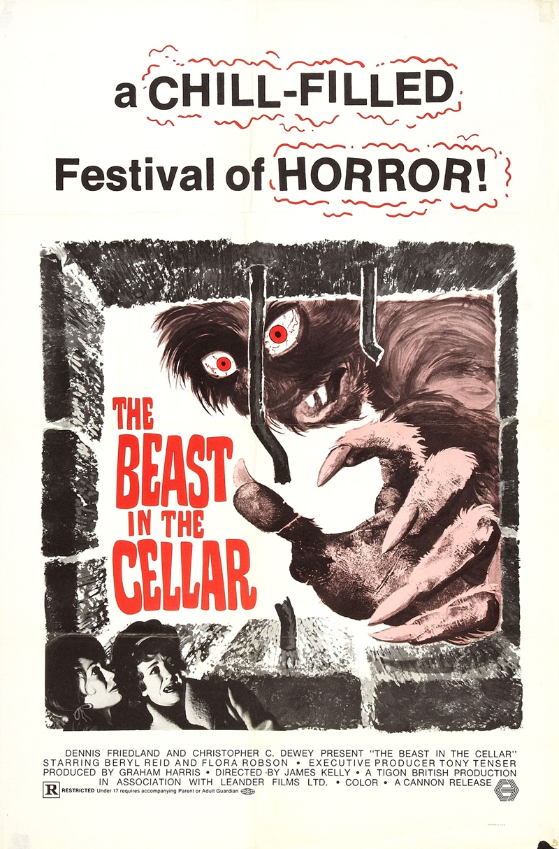 Film Afişlerinde Kız Kaçıran Yaratıklar 6 – beast in cellar poster 01