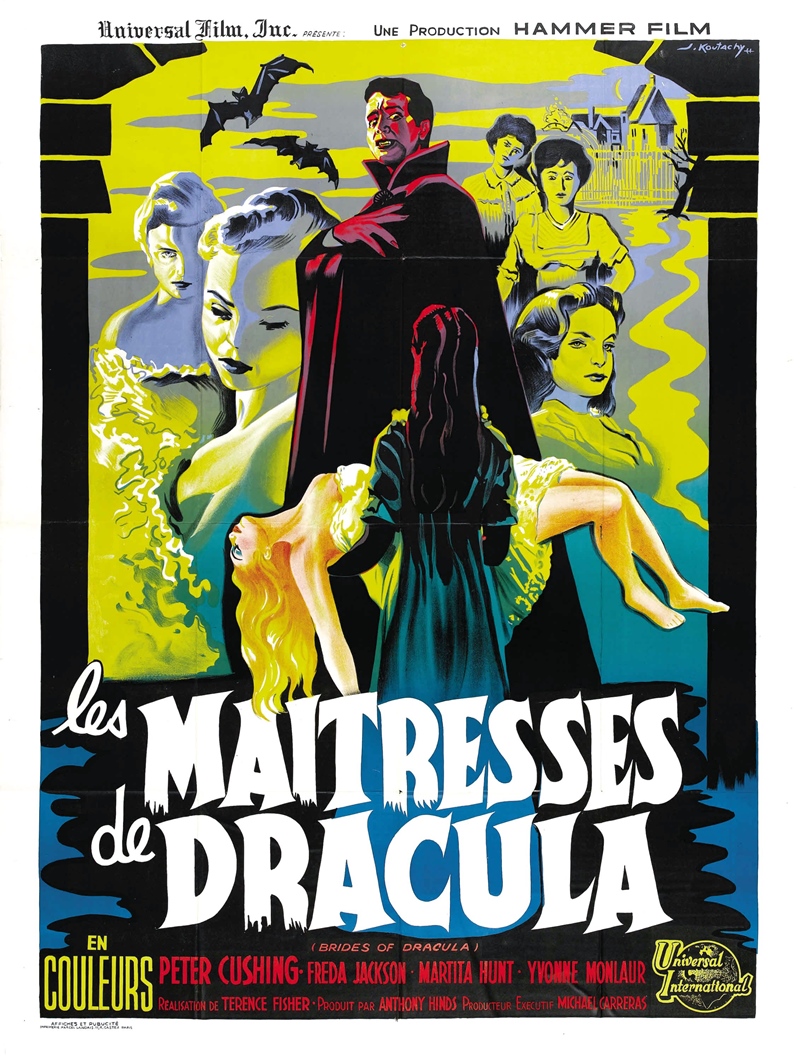 Film Afişlerinde Kız Kaçıran Yaratıklar 20 – brides of dracula poster 02