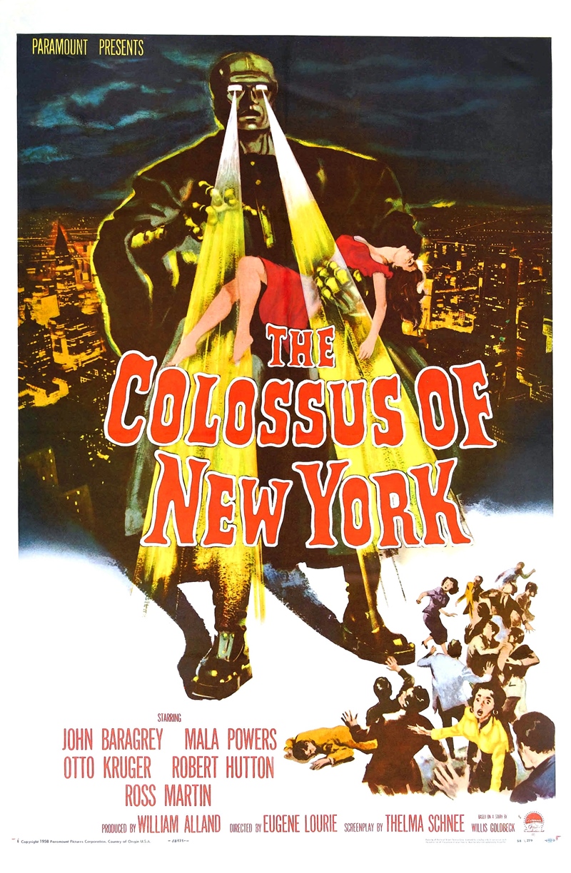Film Afişlerinde Kız Kaçıran Yaratıklar 22 – colossus of new york poster 01