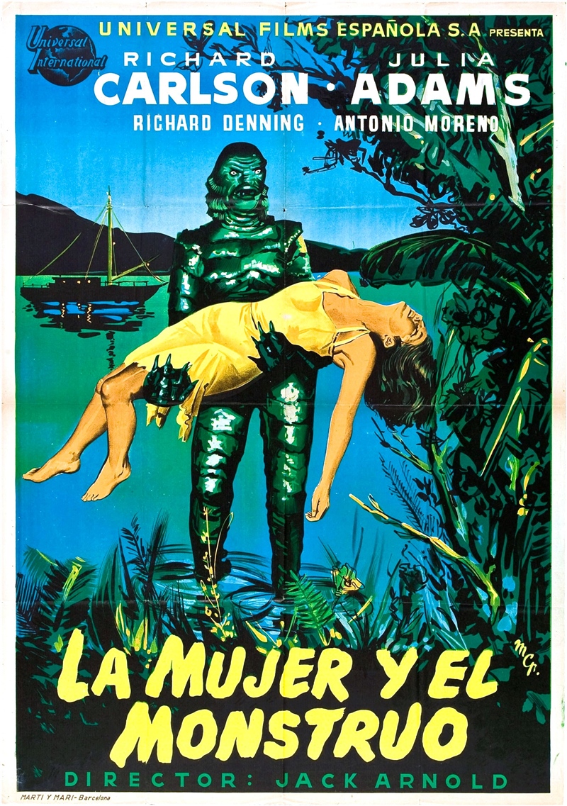 Film Afişlerinde Kız Kaçıran Yaratıklar 28 – creature from black lagoon poster 13