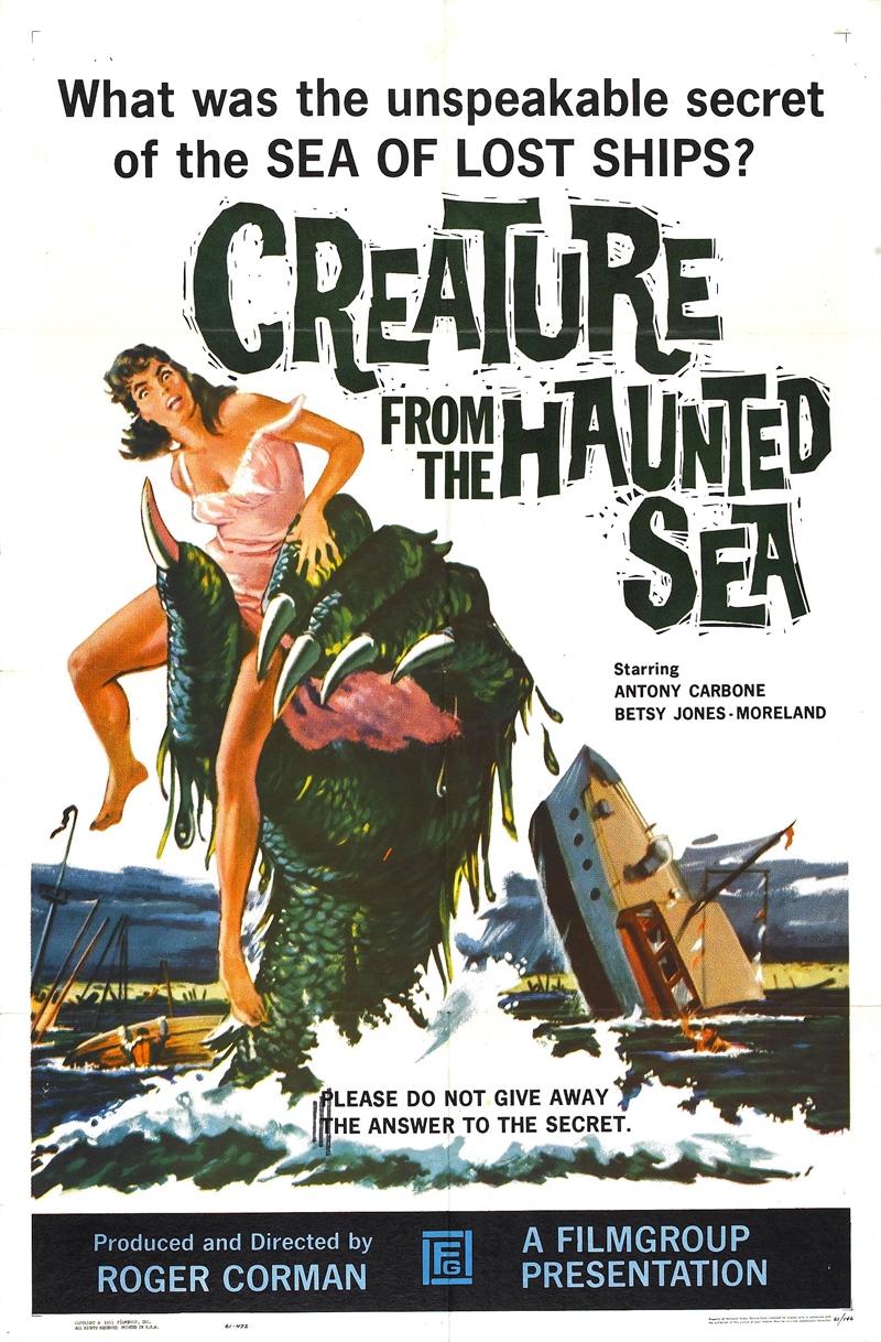Film Afişlerinde Kız Kaçıran Yaratıklar 29 – creature from haunted sea poster 01