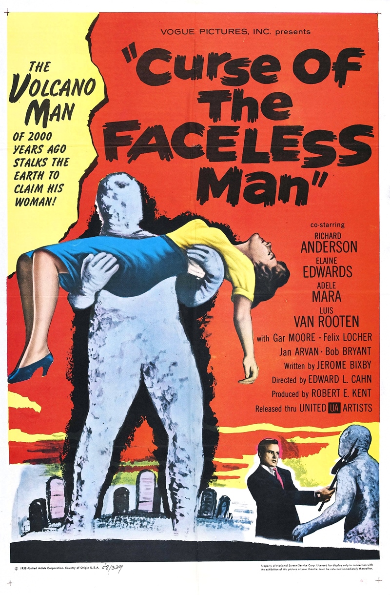 Film Afişlerinde Kız Kaçıran Yaratıklar 33 – curse of faceless man poster 01