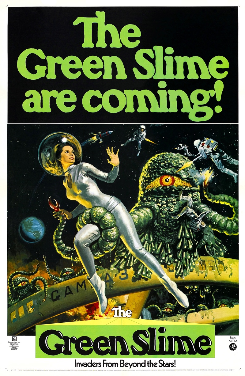 Film Afişlerinde Kız Kaçıran Yaratıklar 56 – green slime poster 01