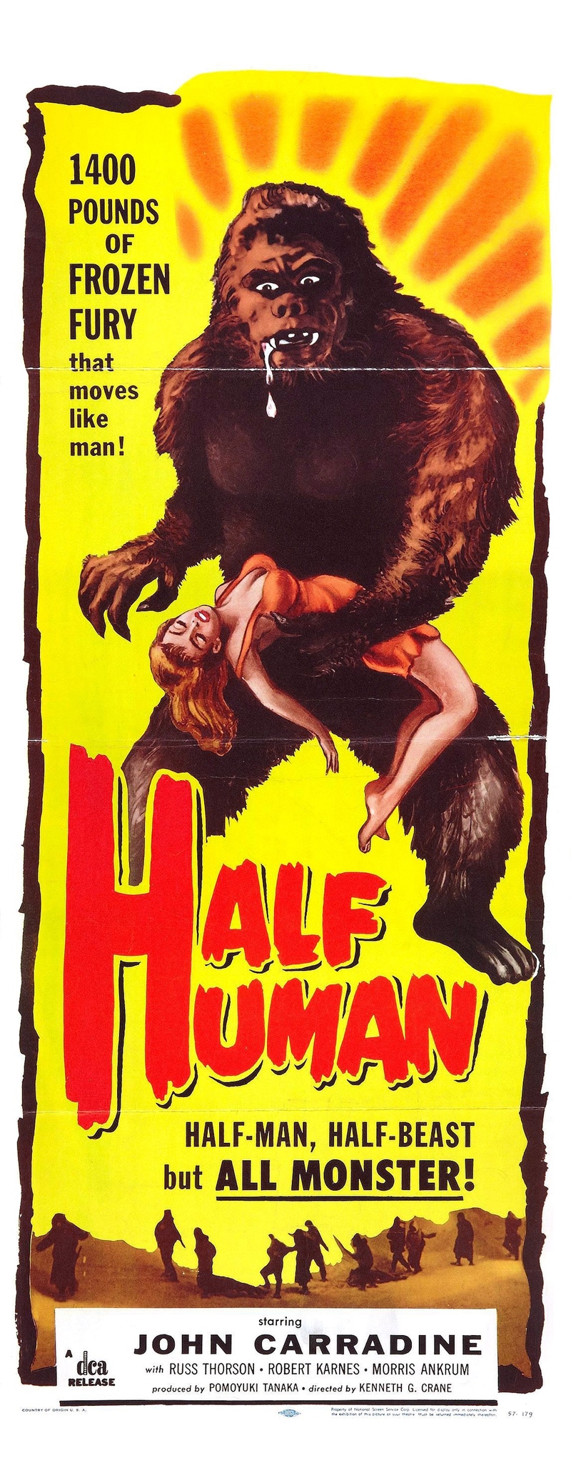 Film Afişlerinde Kız Kaçıran Yaratıklar 57 – half human poster 02