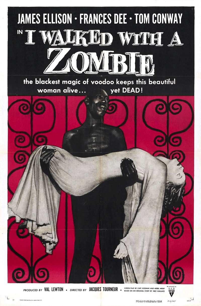 Film Afişlerinde Kız Kaçıran Yaratıklar 61 – i walked with zombie poster 02