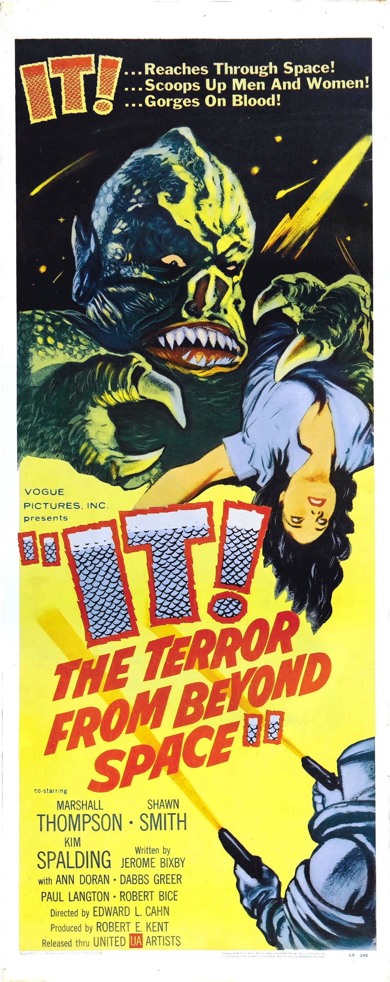 Film Afişlerinde Kız Kaçıran Yaratıklar 68 – it terror from beyond space poster 03