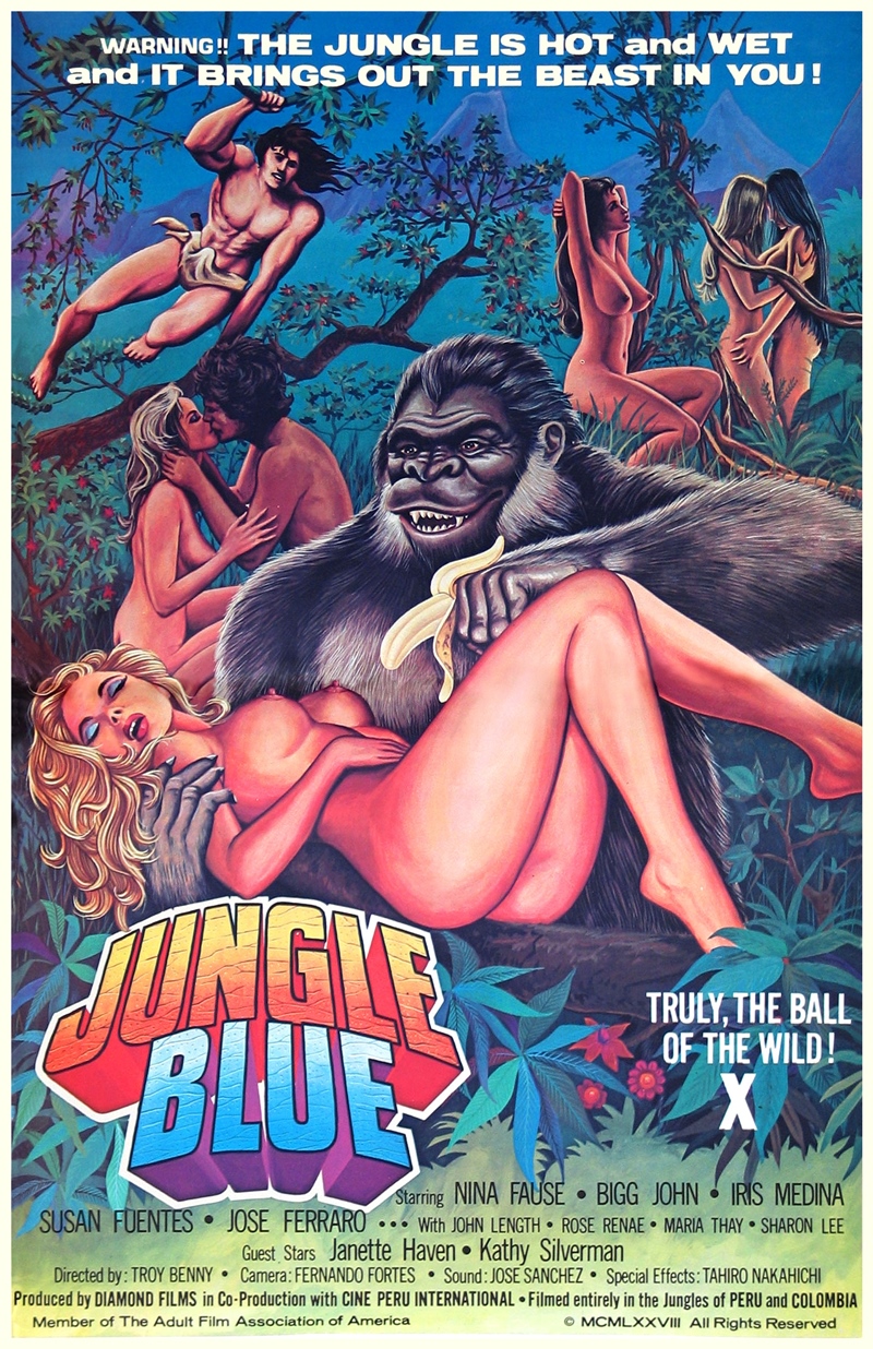 Film Afişlerinde Kız Kaçıran Yaratıklar 69 – jungle blue poster 01
