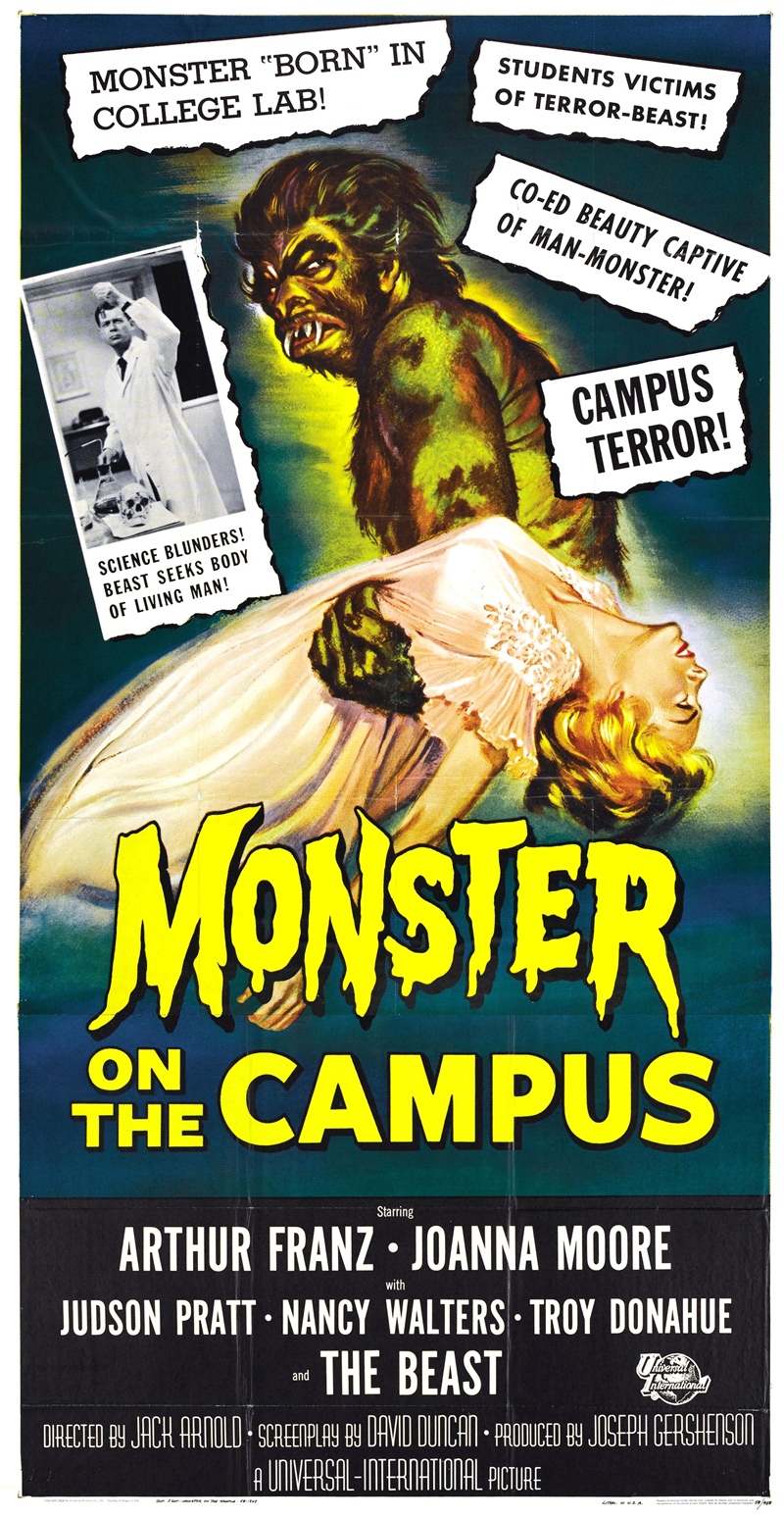 Film Afişlerinde Kız Kaçıran Yaratıklar 81 – monster on campus poster 03