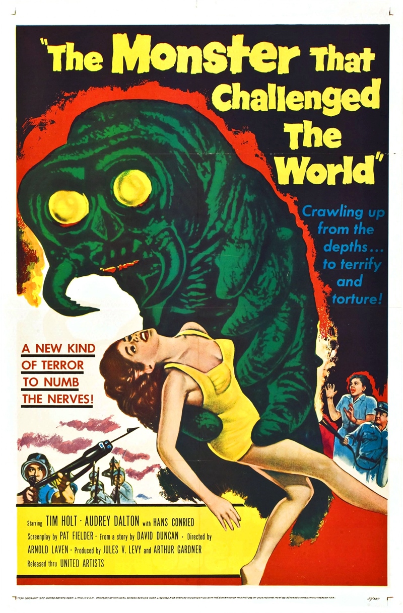 Film Afişlerinde Kız Kaçıran Yaratıklar 82 – monster that challenged the world poster 01