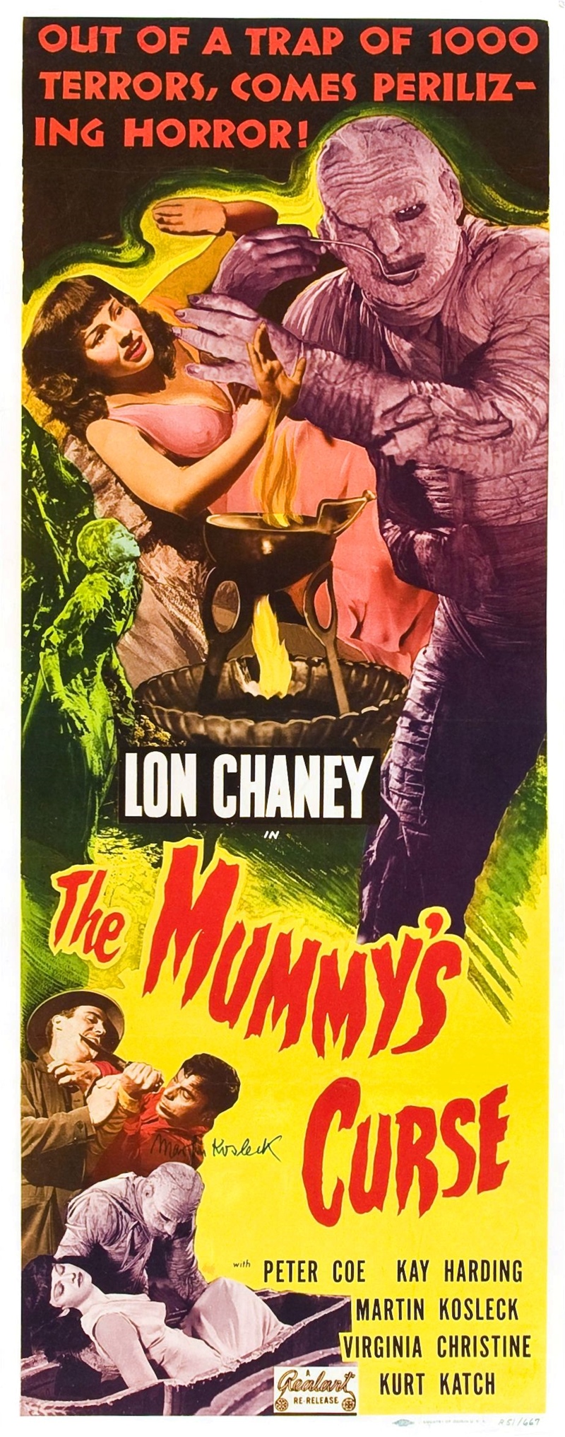 Film Afişlerinde Kız Kaçıran Yaratıklar 85 – mummys curse poster 03