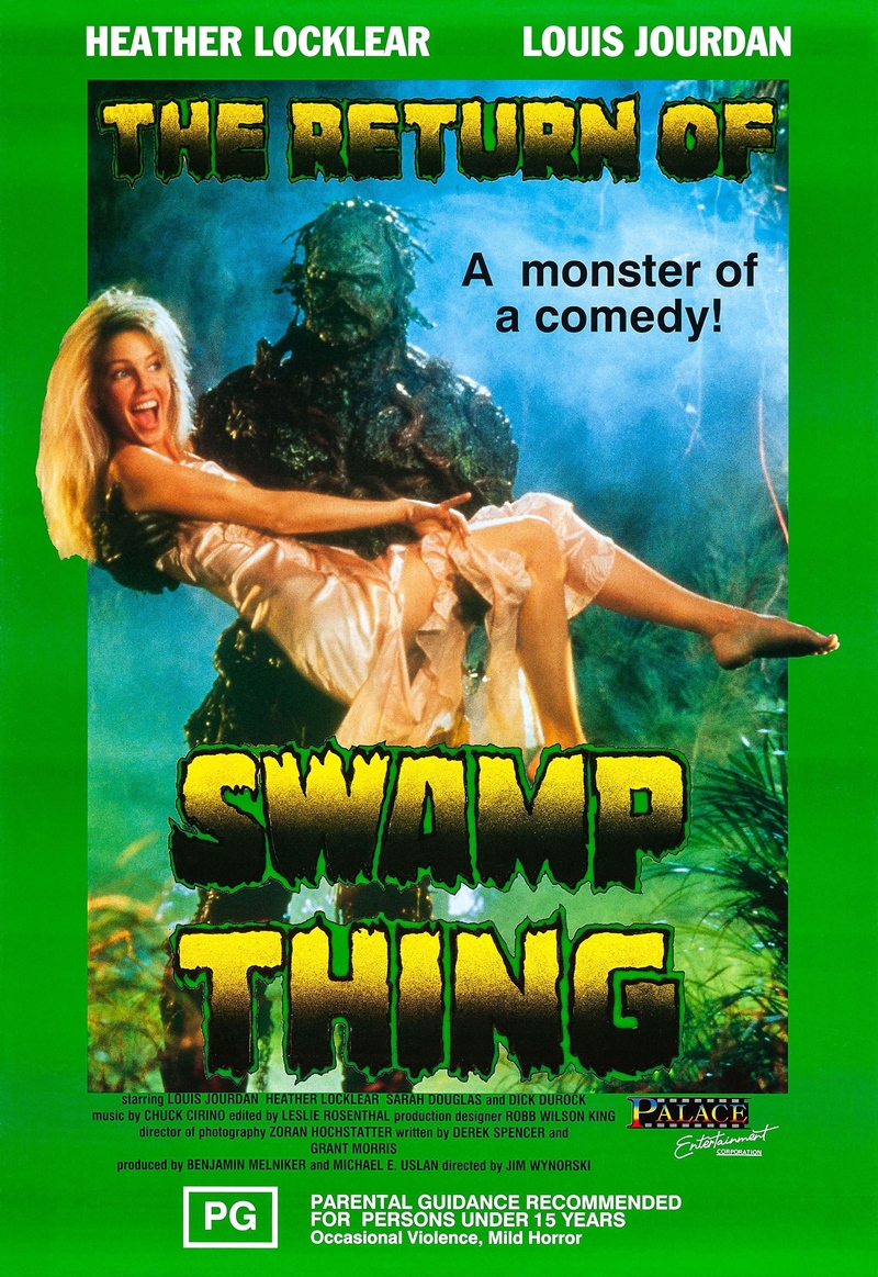 Film Afişlerinde Kız Kaçıran Yaratıklar 101 – return of swamp thing poster 01