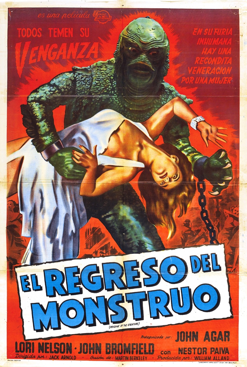 Film Afişlerinde Kız Kaçıran Yaratıklar 105 – revenge of creature poster 05