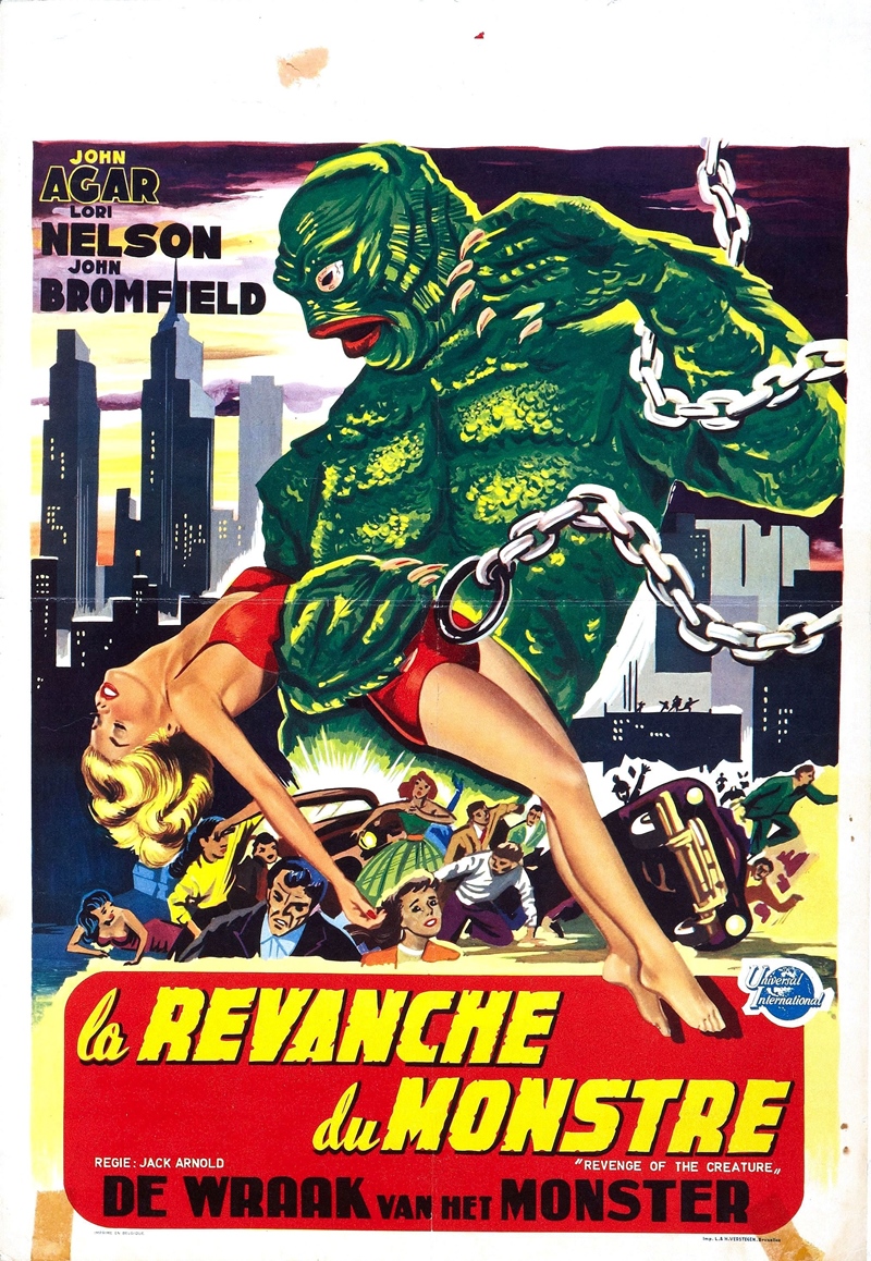 Film Afişlerinde Kız Kaçıran Yaratıklar 106 – revenge of creature poster 06