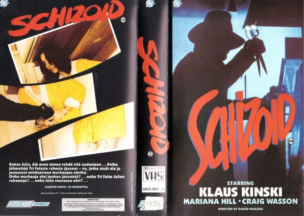 Schizoid (1980) 6 – Schizoid VHS kapak 1
