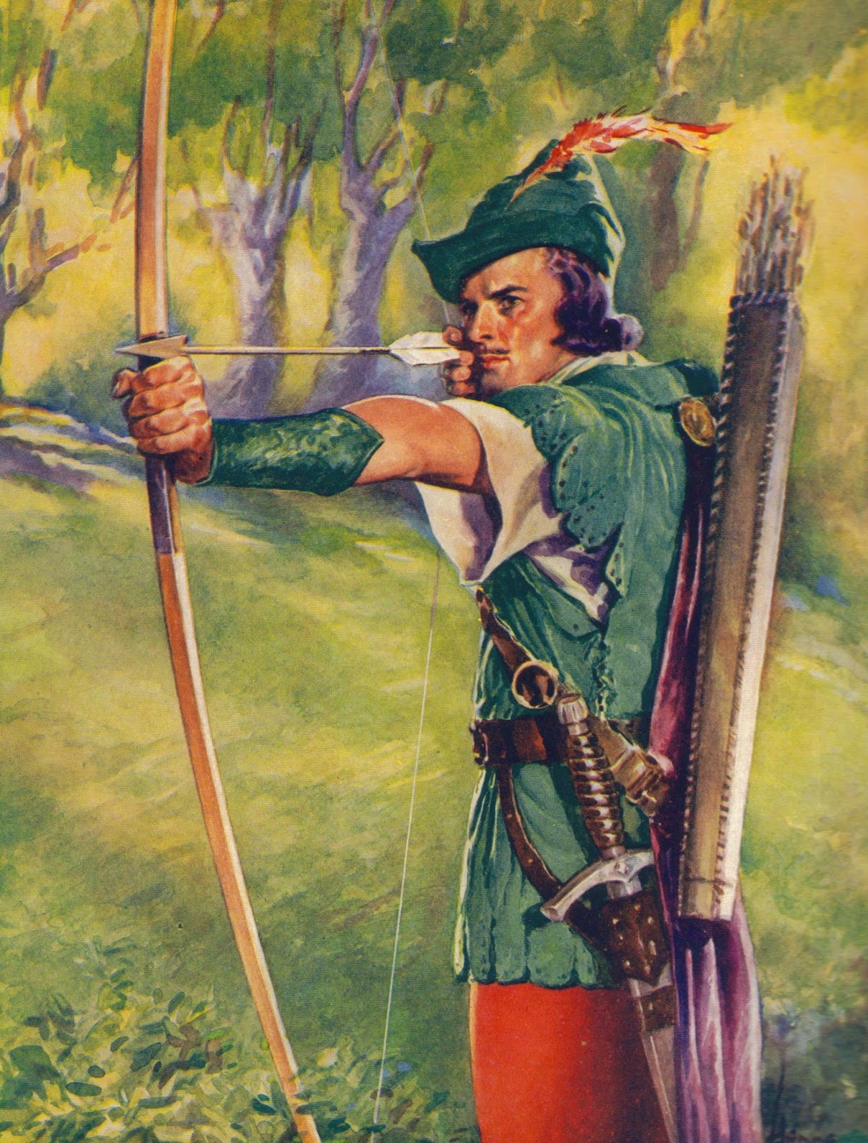 Bir zamanlar Robin Hood böyle tasvir ediliyordu.