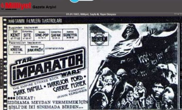 IMDb Kullanma Rehberi 2 – Star Wars İmparator Milliyet ilan