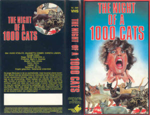 The Night of a Thousand Cats (1972) 14 – The Night of a Thousand Cats VHS kapak 1