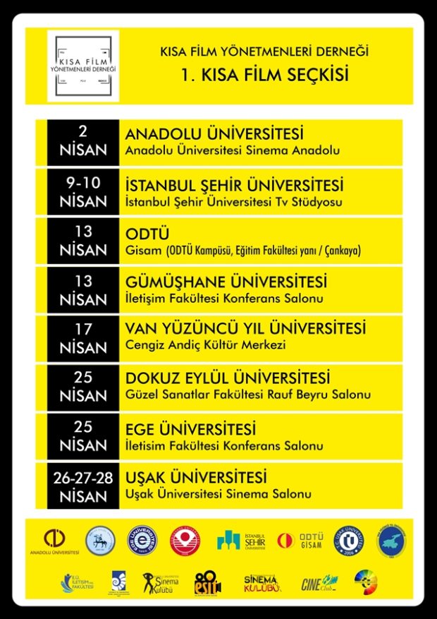 45 Film, 8 Üniversite: Kısa Film Yönetmenleri Derneği 1 – 45 Film 8 Üniversite