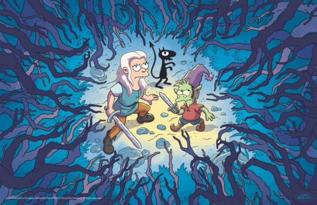 Matt Groening'in Yeni Dizisi Disenchantment Resmi Fragman 1 – batch Forest Trio FIN 400dpi