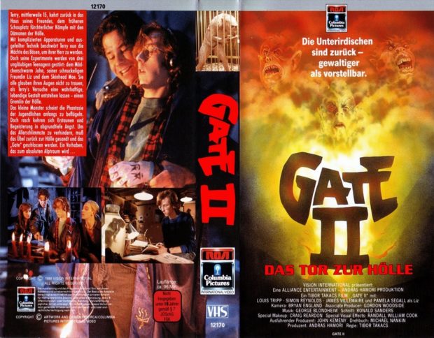 The Gate (1987) ve Gate 2: The Trespassers (1990) 28 – Gate 2 VHS kapak 1