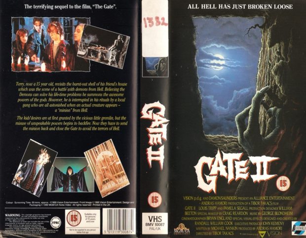 The Gate (1987) ve Gate 2: The Trespassers (1990) 27 – Gate 2 VHS kapak 2