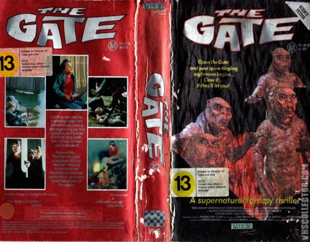 The Gate (1987) ve Gate 2: The Trespassers (1990) 26 – The Gate VHS kapak 3