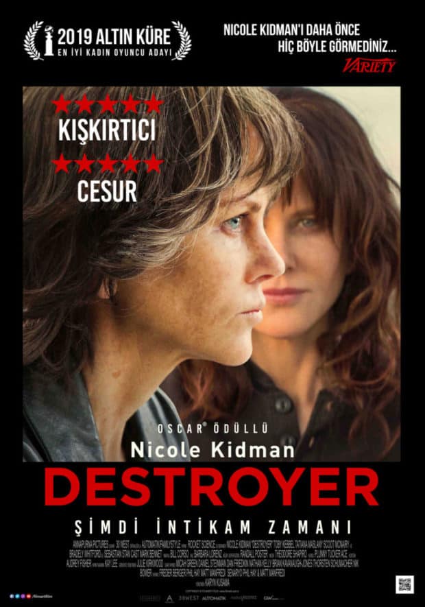 Nicole Kidman'lı Destroyer 19 Nisan'da Sinemalarda 3 – Destroyer 2018 poster